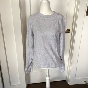 Like New Lululemon Softstreme Gray Sweatshirt Sz 10